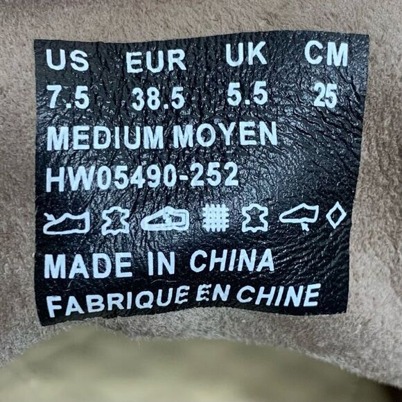 Hush Puppies Genuine Leather Women’s Size 7.5 Gray Moyen Booties - Picture 11 of 12